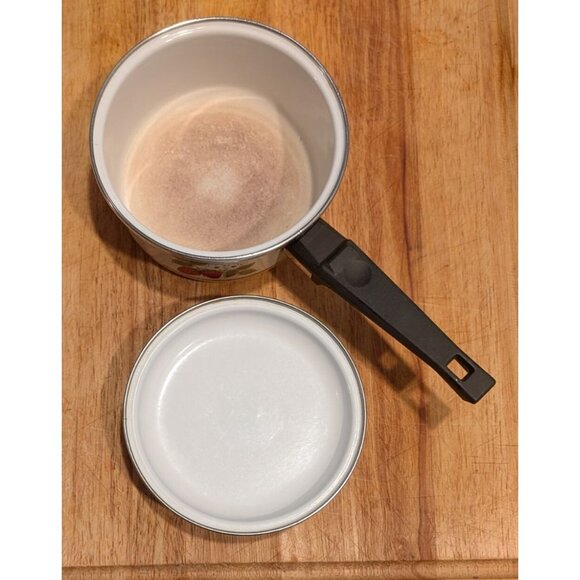 Vintage Strawberry Ceramic Saucepan Funky Retro Lid Kitchen Collectible - Picture 11 of 15